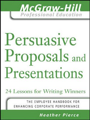 cover image of Persuasive Proposals and Presentations